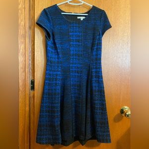 sandra darren blue/black dress